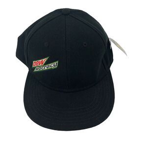 Mt Dew Mocracy Dewmocracy Otto Flex Black Hat Size Mens L/XL
